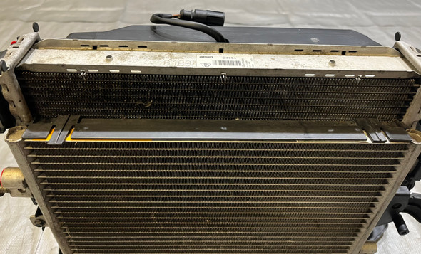 2005-2012 Porsche 987 Boxster Cayman Passenger Side Radiator / Condenser w/ Cooling Fan / 97K BC033