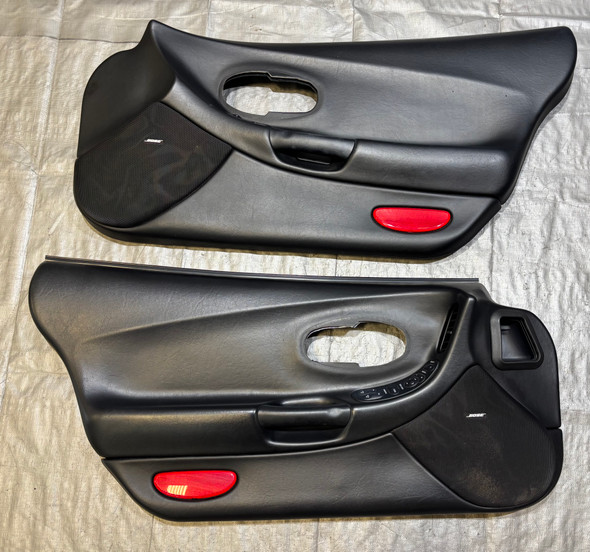 1997-2004 Chevrolet Corvette C5 Interior Door Panels / Pair / Black /   C5032