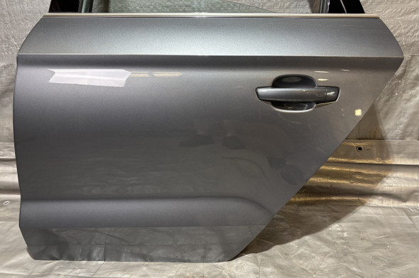 2015-2018 Audi S3 Driver Side Rear Door Assembly / Monsoon Gray  S3108