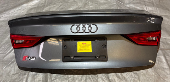 2015-2017 Audi S3 Trunk Lid w/ Spoiler / Tail Lights / Monsoon Gray  S3108