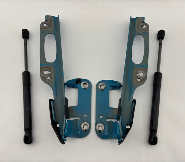 2013-2025 Porsche 981 718 Boxster / Cayman / 2012-2016 991 911 OEM Hood Hinges w/ Struts / Miami Blue  BC302