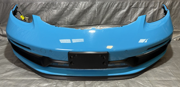 2017-2025 Porsche 718 Boxster Cayman GTS Sport Design Front Bumper Cover w/ Grilles / Miami Blue  BC302