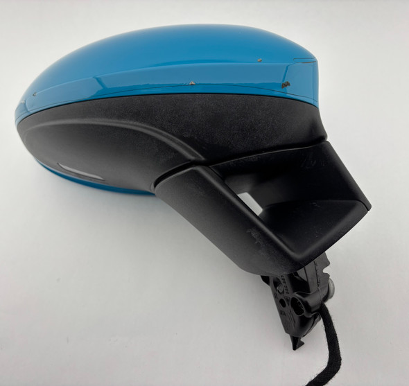 2017-2025 Porsche 718 Boxster Cayman Passenger Side Mirror / Auto Dim / Folding / Miami Blue  BC302