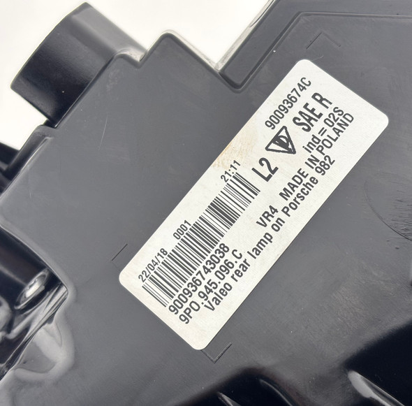 2017-2025 Porsche 718 Boxster Cayman Passenger Side LED Tail Light /   BC302