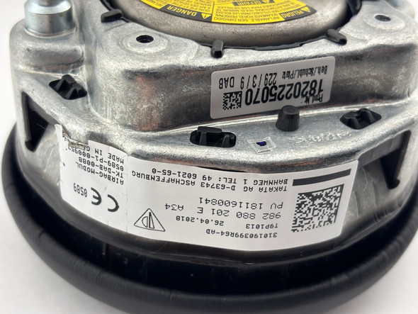 2017-2025 Porsche 718 Boxster Cayman OEM Driver Steering Wheel Air Bag / *Cosmetic Wear*/   BC302