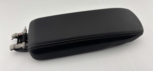 2017-2025 Porsche 718 Boxster Cayman Black Leather Console Lid Armrest / White Stitching /   BC302