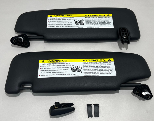 2017-2025 Porsche 718 Cayman Sun Visors / Black / Pair  /   BC302