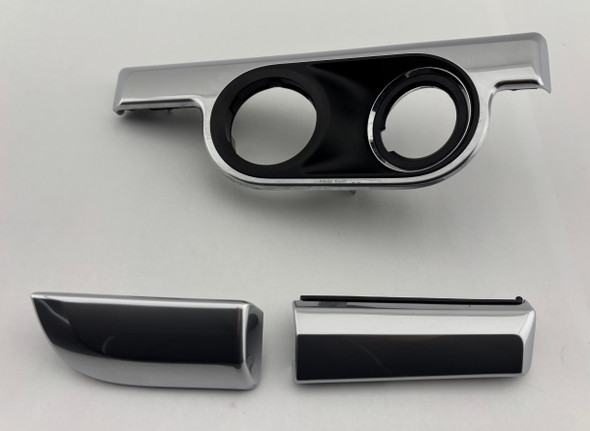 2013-2023 Porsche 981 718 Boxster Cayman OEM Silver Dash Trim Strips / Set of 3 /   BC302