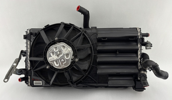 2017-2025 Porsche 718 Boxster Cayman Passenger Rear  Auxiliary Heat Exchanger Radiator w/ Fan / 65K BC302