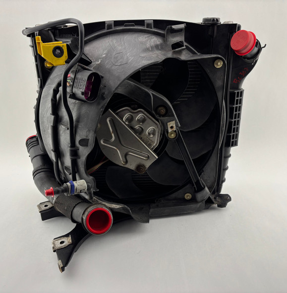 2017-2025 Porsche 718 Boxster S Cayman S 2.5l Passenger Front Radiator Assembly w/ Cooling Fan / 65K BC302