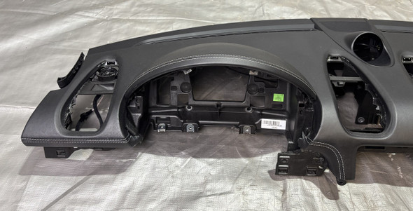 2017-2025 Porsche 718 Boxster Cayman Full Black Leather Dashboard Panel w/ Air Bag / Sport Chrono /   BC302