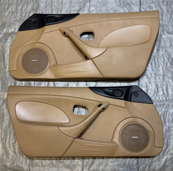 2001-2005 Mazda Miata Interior Door Panels / Pair / Tan  /   NB268