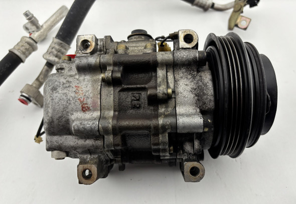2001-2003 Mazda Miata AC Compressor w/ Rubber Hoses Lines  / 88K NB268