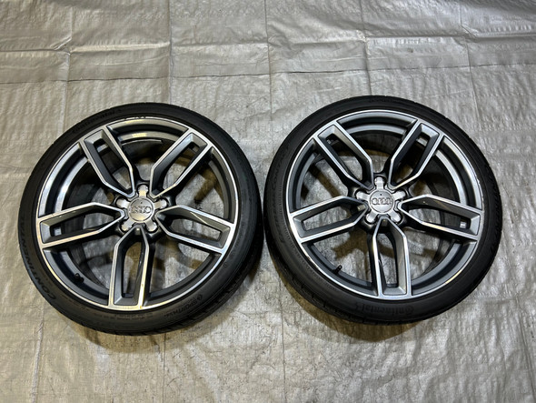 2015-2017 Audi S3 19" Double 5 Spoke Wheels Rims w/ Tires / Pair / S3108