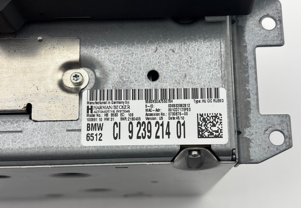 2011 E90 E92 BMW M3 OEM Radio Head Unit Receiver Module / 65129239214 /   E9M06