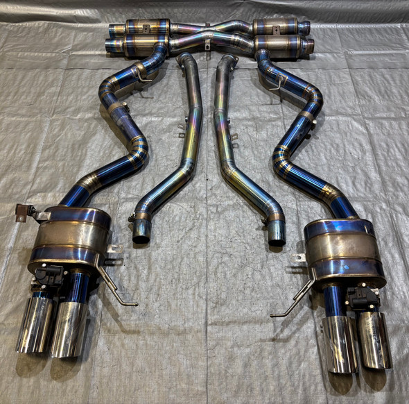 2008-2013 E90 E92 BMW M3 Aftermarket Titanium Cat Back Exhaust System w/ Tips / Valves / 109K E9M06