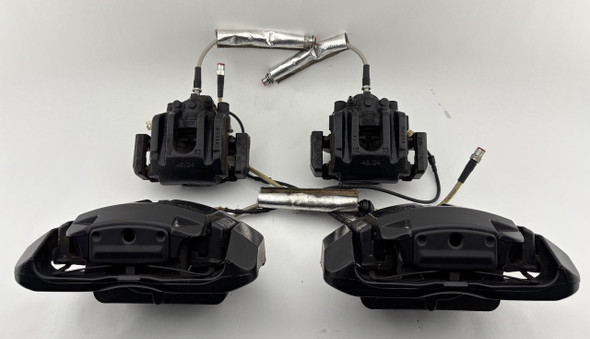 2008-2013 E90 E92 BMW M3 OEM Brake Calipers w/ Stainless Hoses / Set of 4 / Black / 109K E9M06