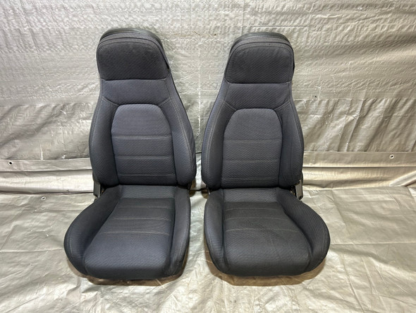 1990-1993 Mazda Miata OEM Black Cloth Seats / Pair / NA112