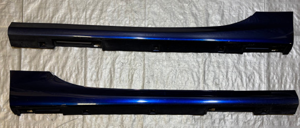 2009-2015 Mazda Mx5 Miata Side Skirt Rocker Panels / Pair  / Stormy Blue Mica  NC106
