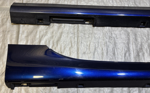 2009-2015 Mazda Mx5 Miata Side Skirt Rocker Panels / Pair  / Stormy Blue Mica  NC106