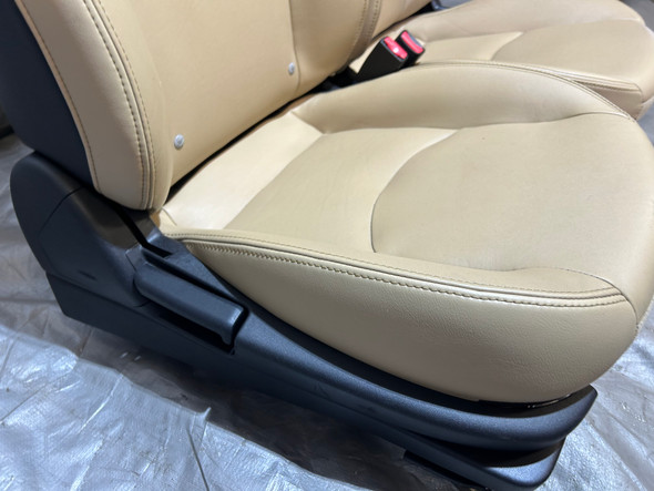 2009-2015 Mazda Mx5 Miata OEM Leather Seats / Dune Beige / Pair / NC106