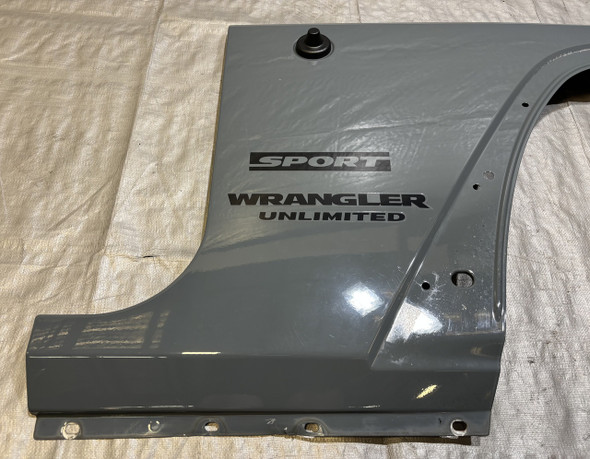 2007-2018 Jeep Wrangler JK Passenger Side Fender Apron Panel / Anvil Clear Coat  JK017