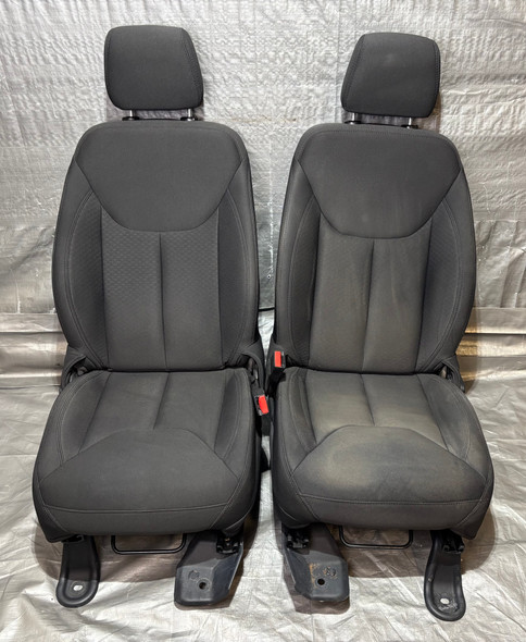 2013-2018 Jeep Wrangler JK Unlimited 4DR Black Cloth Front Seats / Pair /   JK017