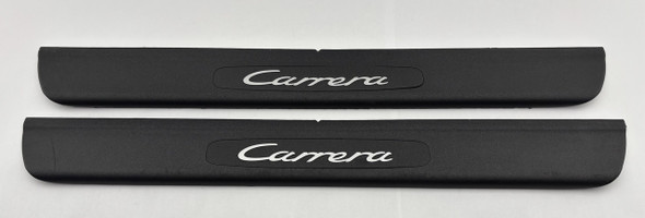 1999-2004 Porsche 996 911 Carrera Door Sill Trim Panels Scuff Plates / Pair /   P6019
