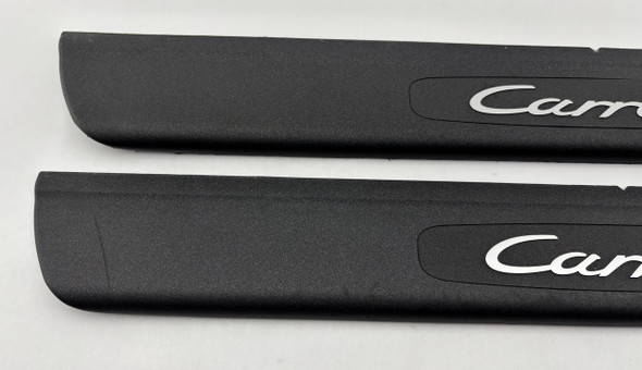 1999-2004 Porsche 996 911 Carrera Door Sill Trim Panels Scuff Plates / Pair /   P6019