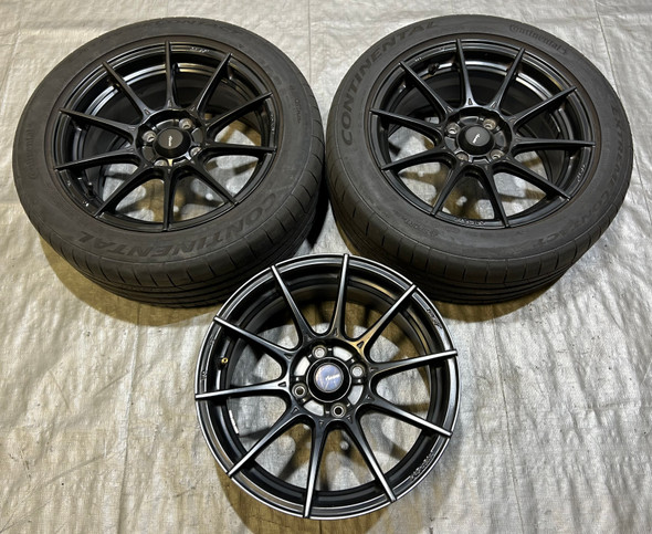 1990-2005 Mazda Miata 15x7" Advanti Storm S1 Wheels Rims / Set of 3 *DAMAGE* / NB269