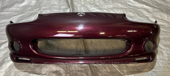 1999-2000 Mazda Miata Front Bumper Cover w/ Lip Spoiler / Mahogany Mica NB270
