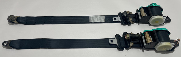 1999-2000 Mazda Miata Black Seat Belts / Pair (Parchment Trim) /   NB270