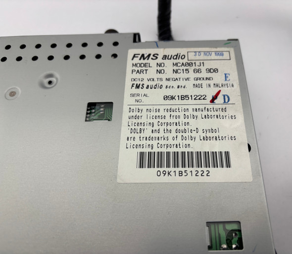 1999-2000 Mazda Miata Bose Radio Unit w/ Cassette  /   NB270