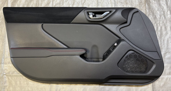 2022-2023 Subaru BRZ Limited Interior Door Panels / Black Leather / Red Stitching /   FB209