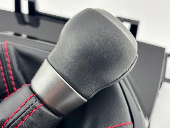 2022-2023 Subaru BRZ OEM Automatic Shifter Boot / Shifter Surround Trim Panel / Red Stitch /   FB209