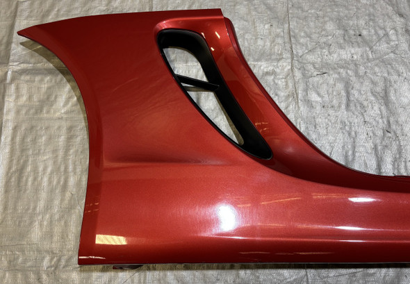 2013-2016 Porsche 981 Boxster / Cayman Passenger Side Skirt / Rocker Panel / Amaranth Red Metallic  BC206