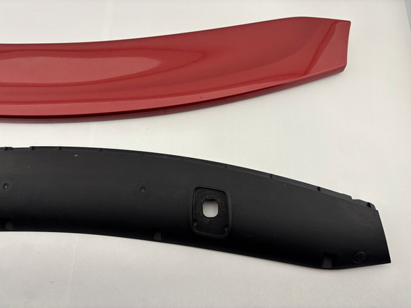 2013-2016 Porsche 981 Boxster Rear Spoiler Trim Panel / Amaranth Red Metallic  BC206
