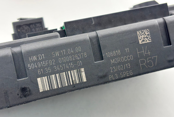 2009-2015 Mini Cooper S R57 Convertible Interior BCM Fuse Block / 61353457415 /   R2033