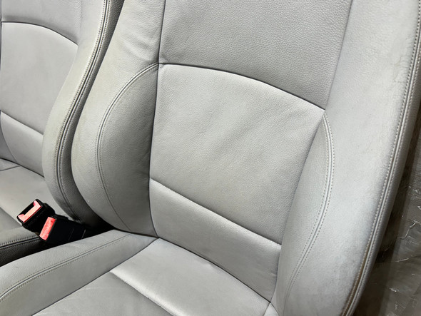 2008-2013 BMW 128i 135i Convertible Front Sport Seats / Pair / Gray Boston Leather / B1013