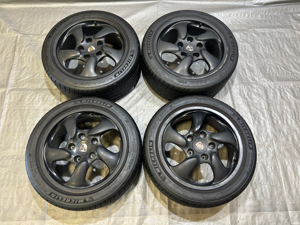 1997-2001 Porsche 986 Boxster S 17" Twist Look Wheels Rims w/ Tires / Set of 4 / BX070