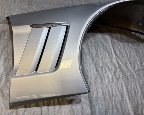 2010-2013 Chevrolet C6 Corvette Grand Sport Passenger Side Fender / Blade Silver Metallic  C6023