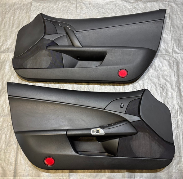 2009-2013 Chevrolet Corvette C6 Coupe Interior Door Panels / Black / Pair /   C6023
