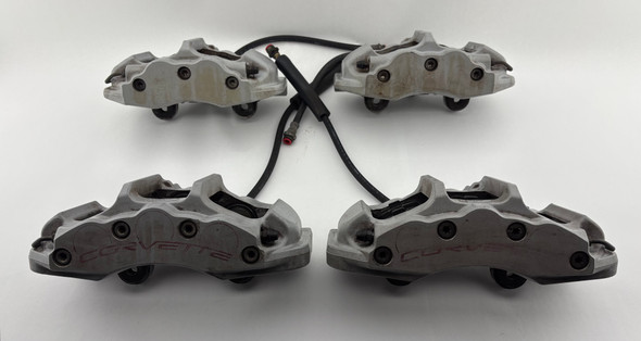 2010-2013 Chevrolet Corvette C6 Grand Sport 6 Piston Brake Calipers / Front / Rear / 95K C6023