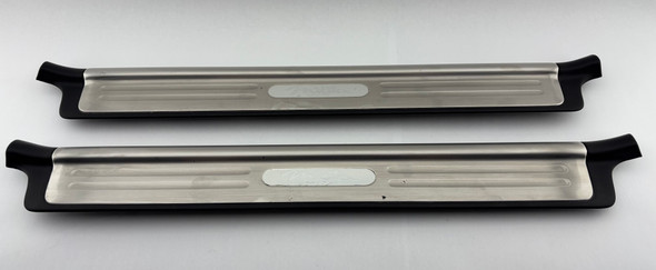 1999-2005 Mazda Miata Brushed Aluminum Door Sills Trim Panels / Pair / Black /   NB265
