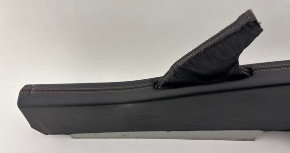 2005-2011 Lotus Elise Exige Center Console Panel / Shifter Cover / Black Leather w/ Red Stitching /   LEL01