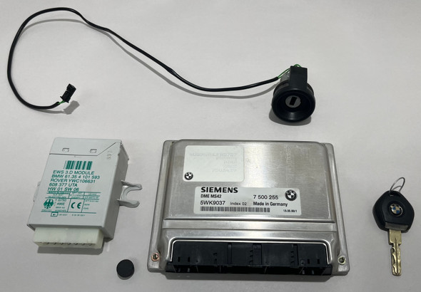 1999-2000 BMW Z3 Roadster 2.3 ECU Kit Ignition Switch EWS w/ Key / 7500255 /   Z3038