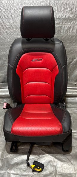 2019-2020 Chevrolet Camaro SS Coupe Driver Side Front Seat / Black / Red Leather /   CM003