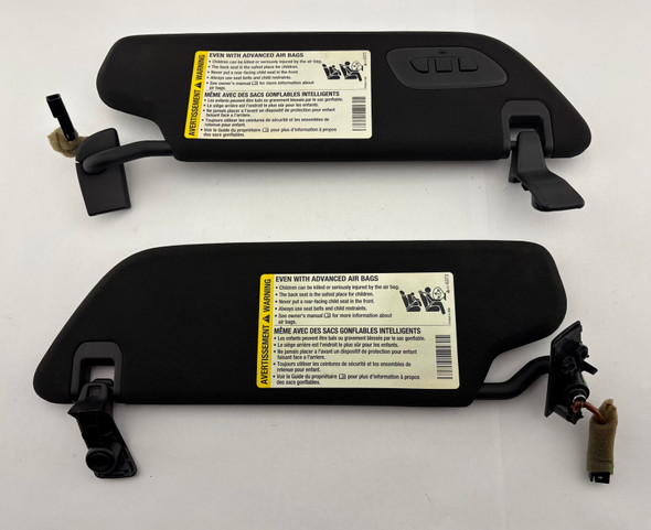 2014-2019 Chevrolet C7 Corvette Coupe Black Cloth Sun Visors w/ Homelink / Pair /   C7008