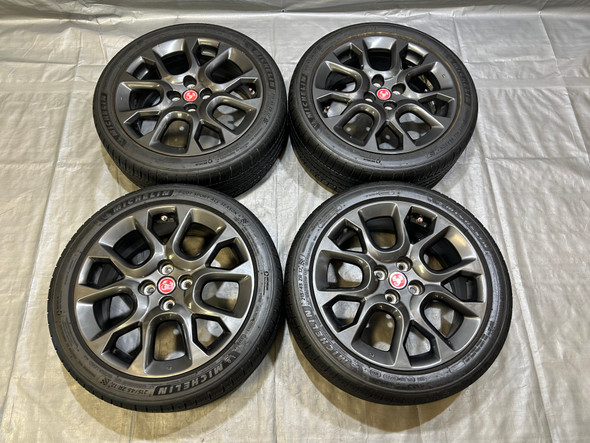 2017-2020 Fiat 124 Spider Abarth 17x7" Wheels Rims w/ Michelin Tires / Set of 4 / FD030