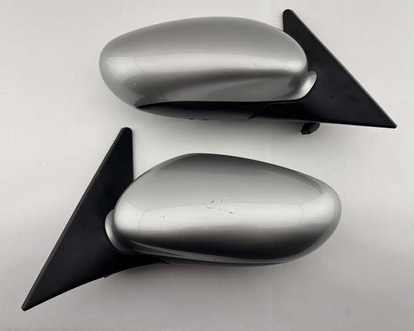 1997-2004 Porsche 986 Boxster / 996 911 OEM Side Mirrors / Pair / 5 Pin / Arctic Silver Metallic  BX071